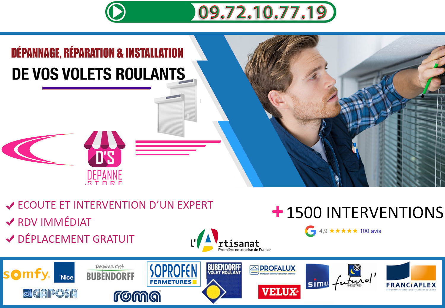 Deblocage volet roulant Bezons 95870